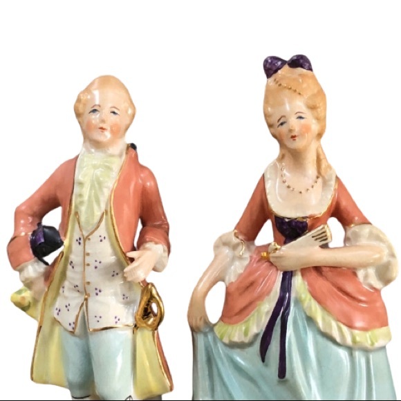 ⭐️Coventry USA⭐️Colonial Pair Fine Porcelain Lady 5012 B Man 5013 B Collectibles - Picture 3 of 13